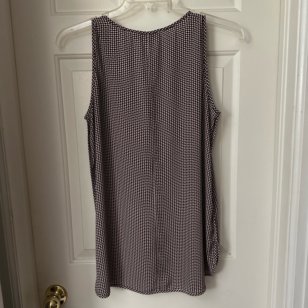 Maroon gingham top - Picture 2 of 3